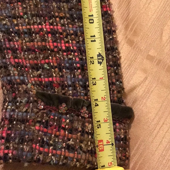 Cynthia Steffe Olive Tweed Cropped Jacket Small - Picture 8 of 8